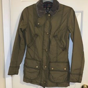 Women’s Vintage Barbour Beadnell Waxed Oil Jacket